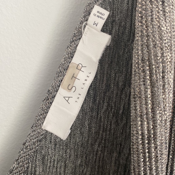 ASTR Kenzie Silver Metallic Romper - Picture 6 of 10